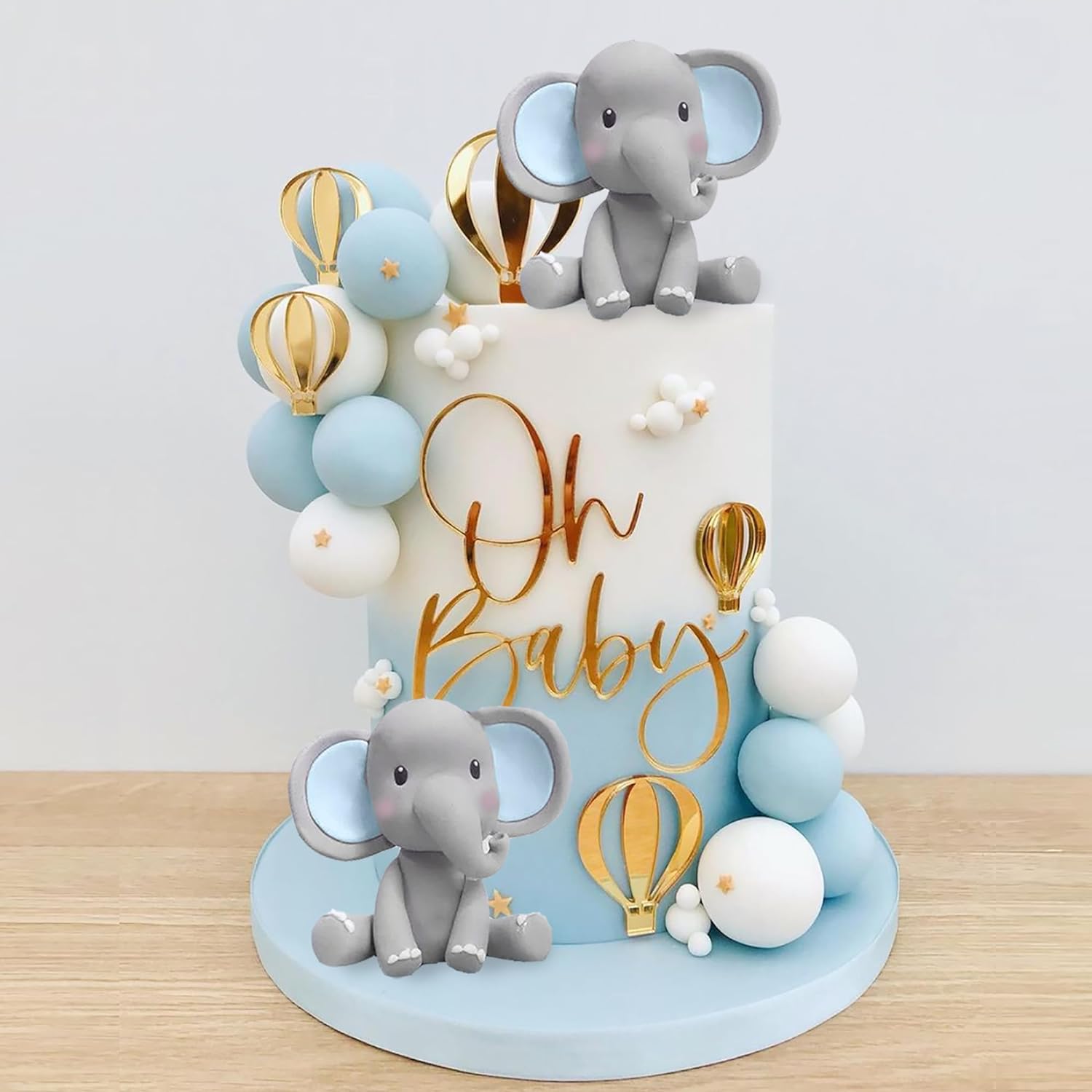 Baby Food Ingredients - Elephant Cake Decoration Baby Cake Topper