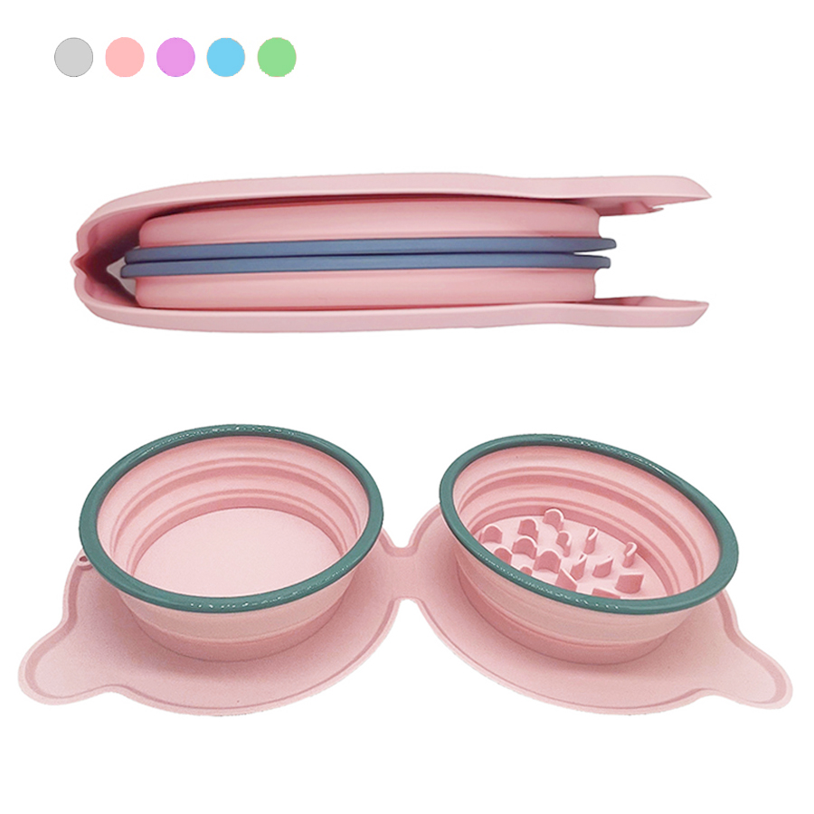 Baby Food Cat - Foldable Silicone Pet Bowls Non-toxic Portable