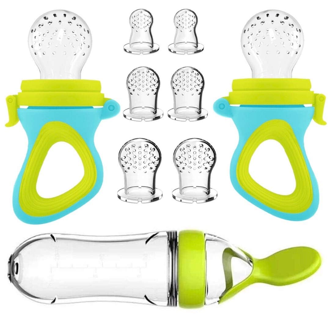 Baby Food Feeder - Squeezing Feeding Bottle Cup Silicone Newborn