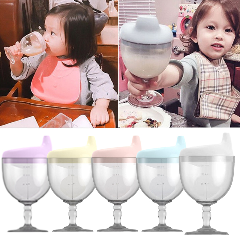 Baby Food Glass Jars - 150ml Baby Learning Drinking Bottle Novelty