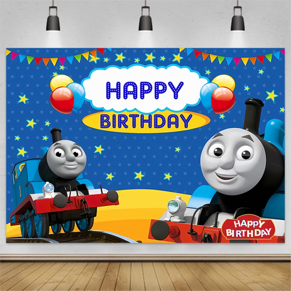 Baby Food Ingredients - Cute Thomas Train Friends Backdrop Toy