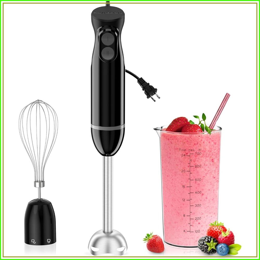 Baby Food Mixer - 3-in-1 Immersion Blender Handheld with 2