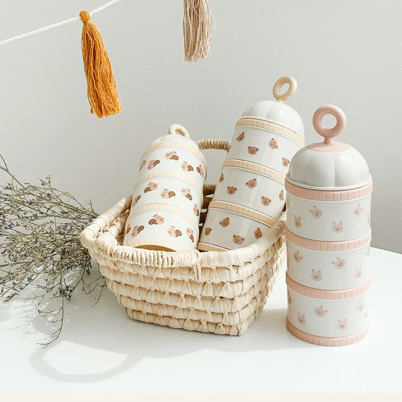 Baby Food Storage - Cute Bear Milk Powder Box Baby