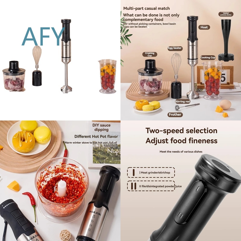 Baby Food Hand Blender - 1000W Handheld Immersion Blender for Kitchen