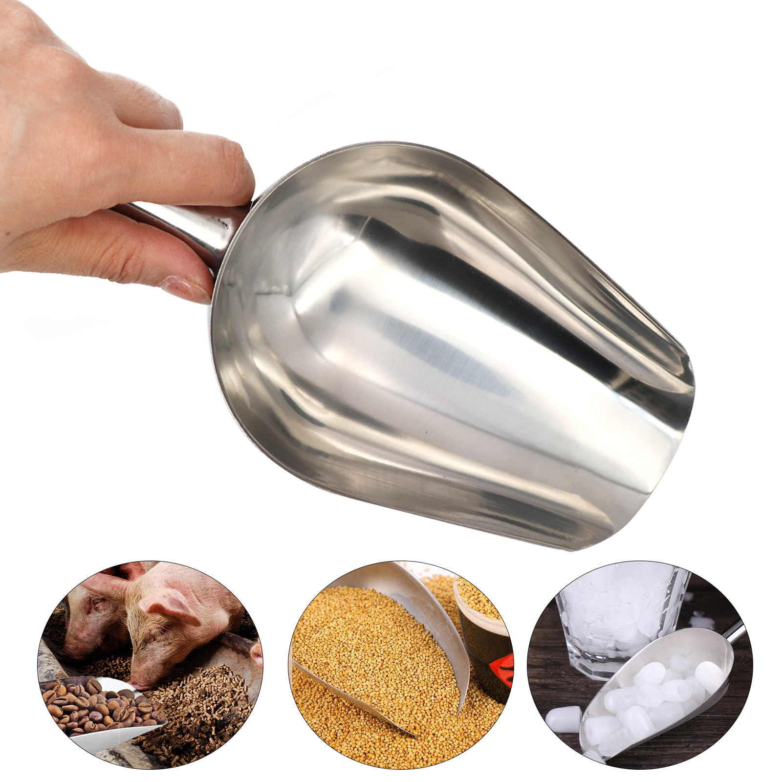Baby Food Cat - Pet Food Shovel Stainless Steel Dog