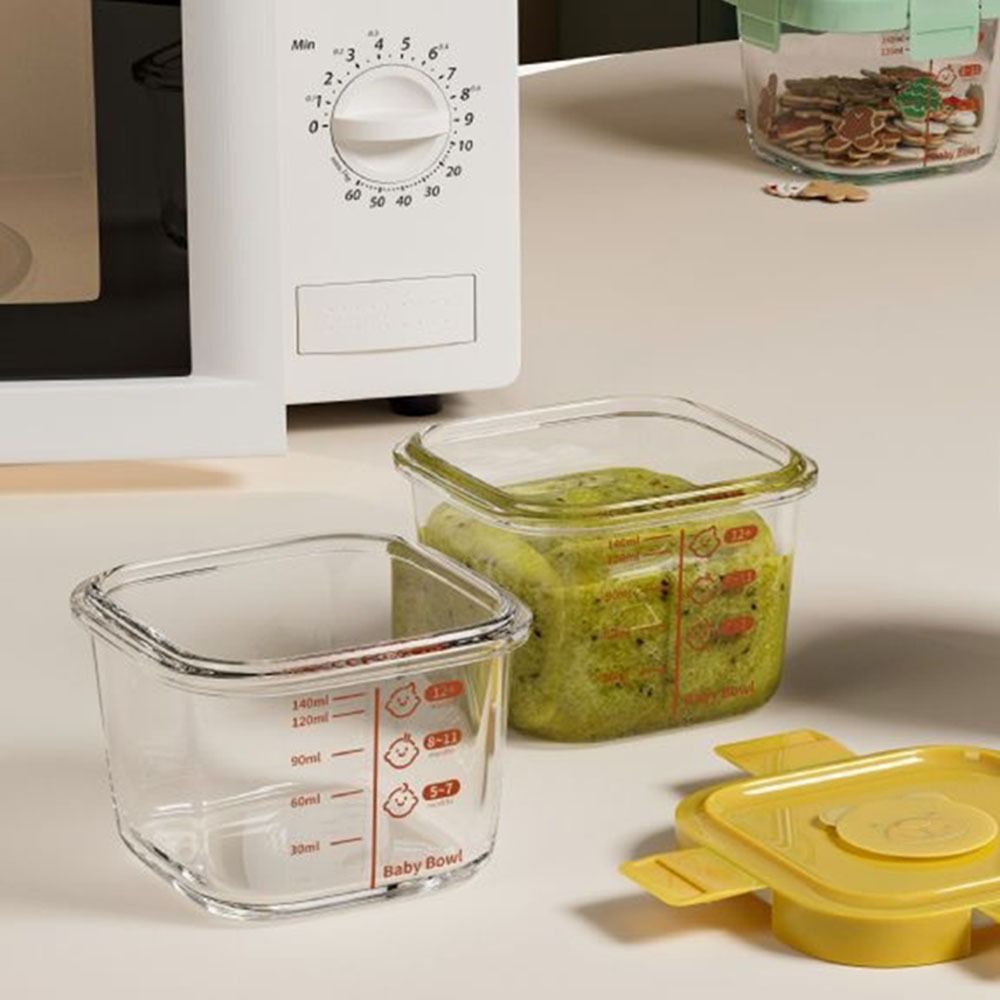 Baby Food Glass Jars - 170ml Glass Food Storage Box Frozen