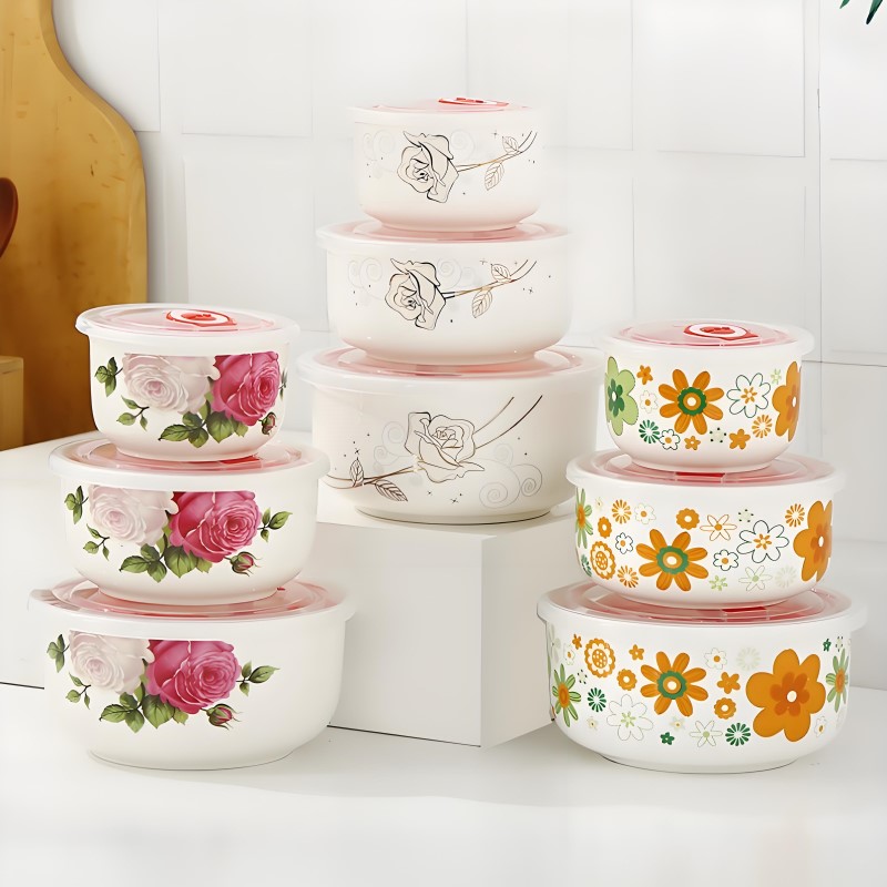 Baby Food Storage - Three-piece set, fine bone china lunch