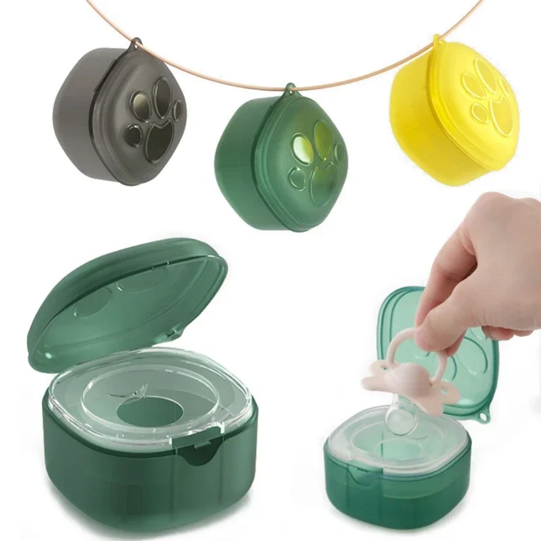 Baby Food Storage - Food Grade Silicone Pacifier Box Baby