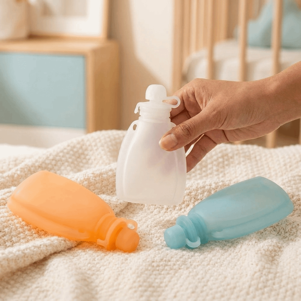 Baby Food Feeder - Non BPA Baby Food Pouch 120ml