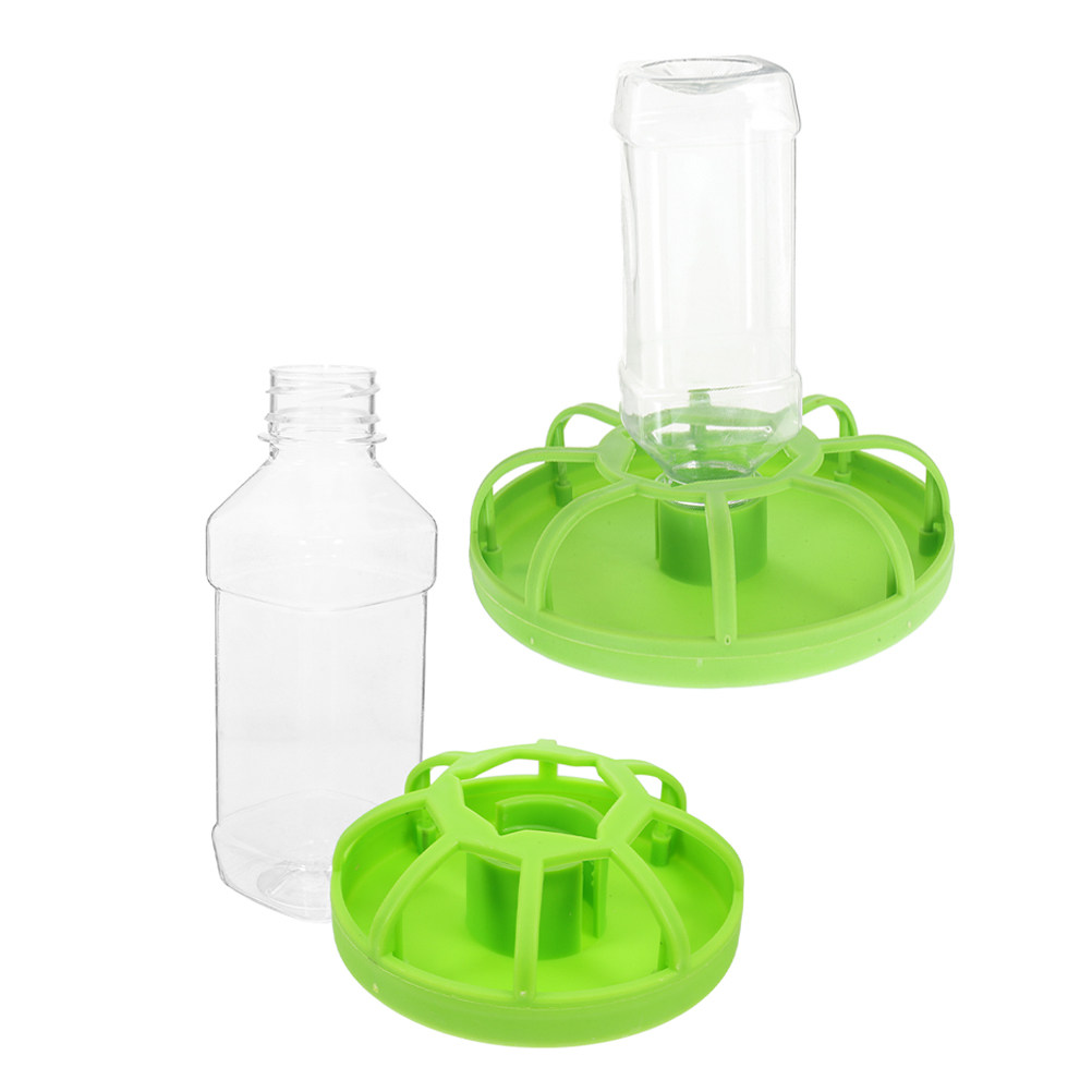 Baby Food Feeder - 2Sets Quail Feeder Poultry Feeding Tray