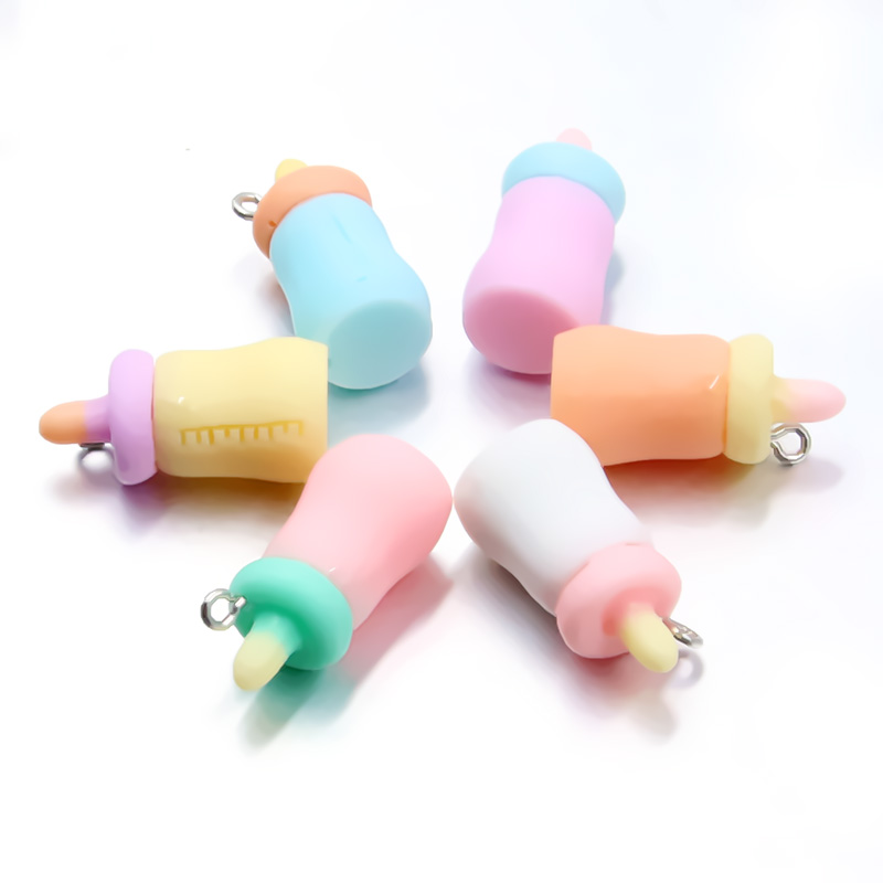 Baby Food Ingredients - 10Pcs 12X26MM 6 Color Charms Baby