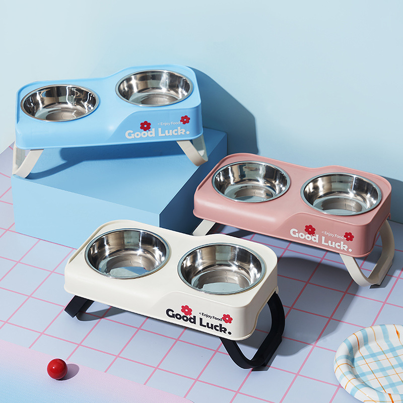 Stainless Steel Double-Bowl El - Baby Food Cat 评论和价格