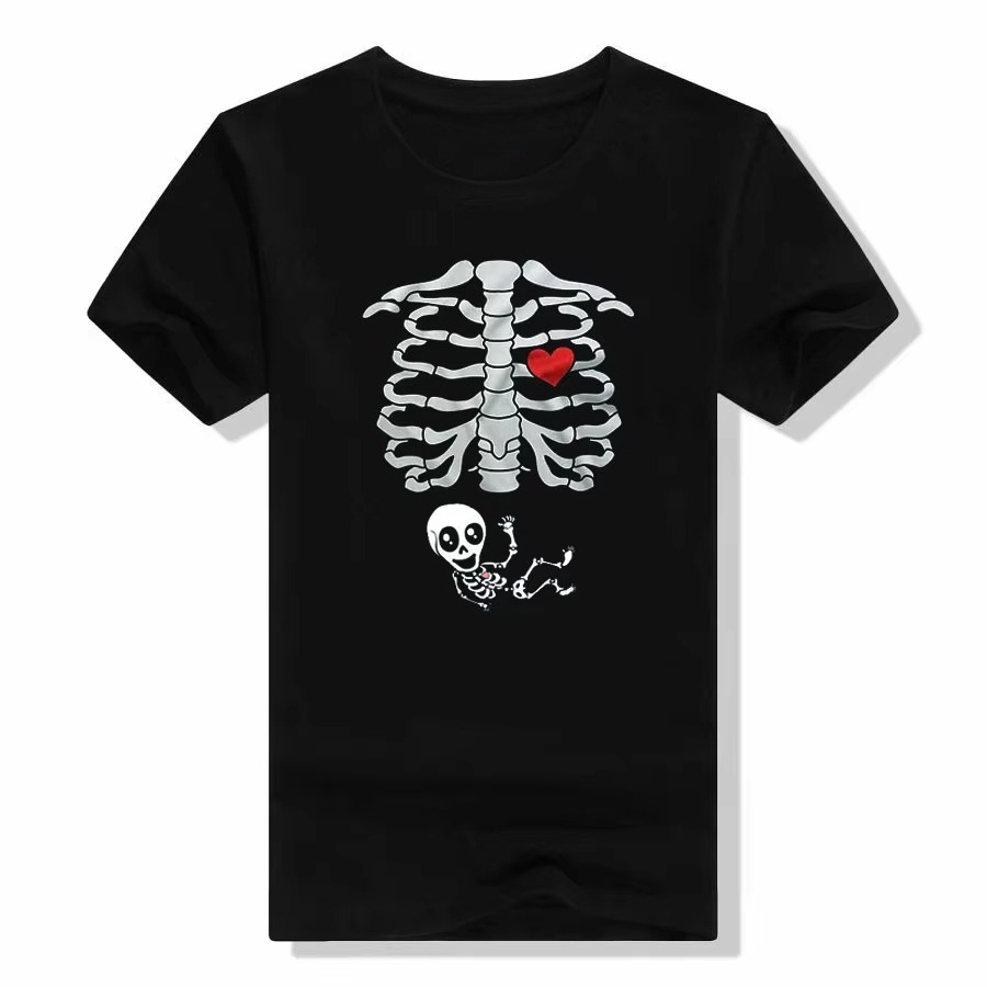 Halloween Skeleton T-Shirts Co - Food Baby X Ray 评论和价格