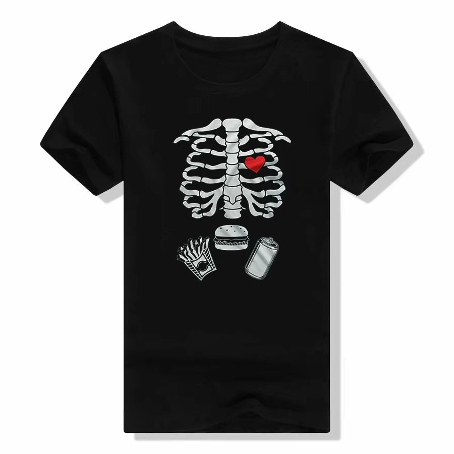 Halloween Skeleton T-Shirts Co - Food Baby X Ray 评论和价格