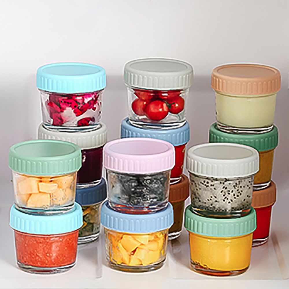 6pcs Glass Baby Food Jar Reusa - Baby Food Glass Jars 评论和价格