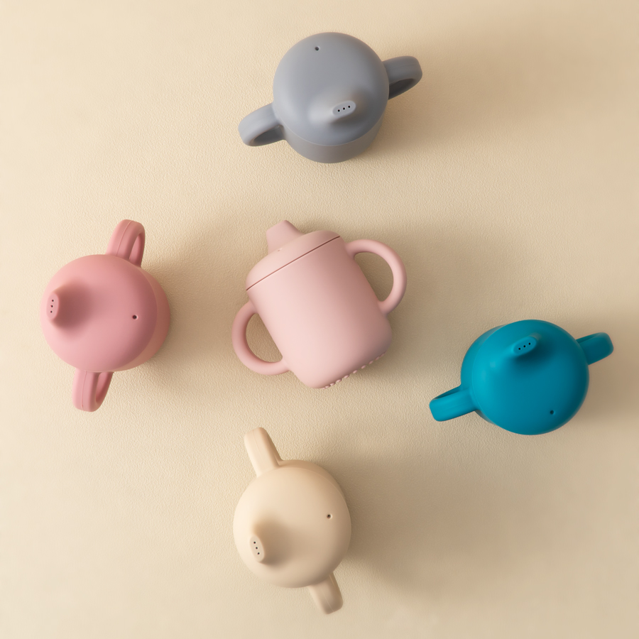 1PC Baby Silicone Cup With Dou - Snack Cup Toddler 评论和价格