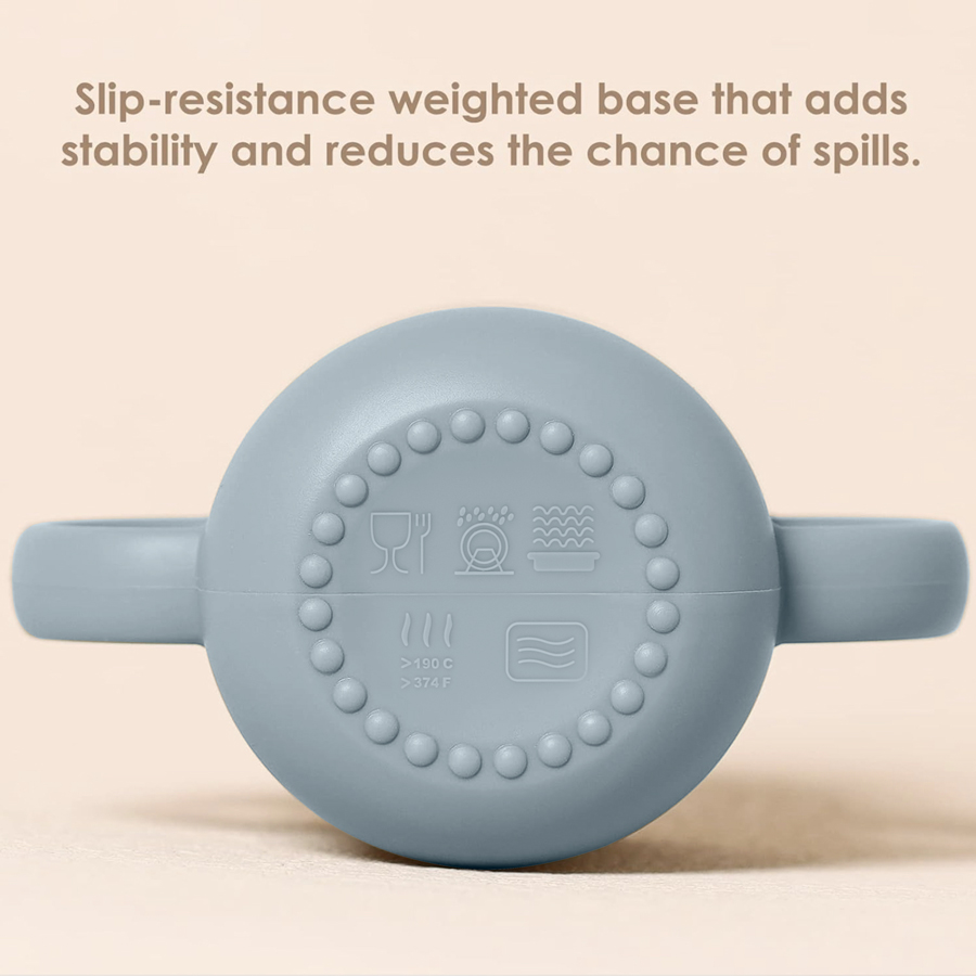 1PC Baby Silicone Cup With Dou - Snack Cup Toddler 评论和价格