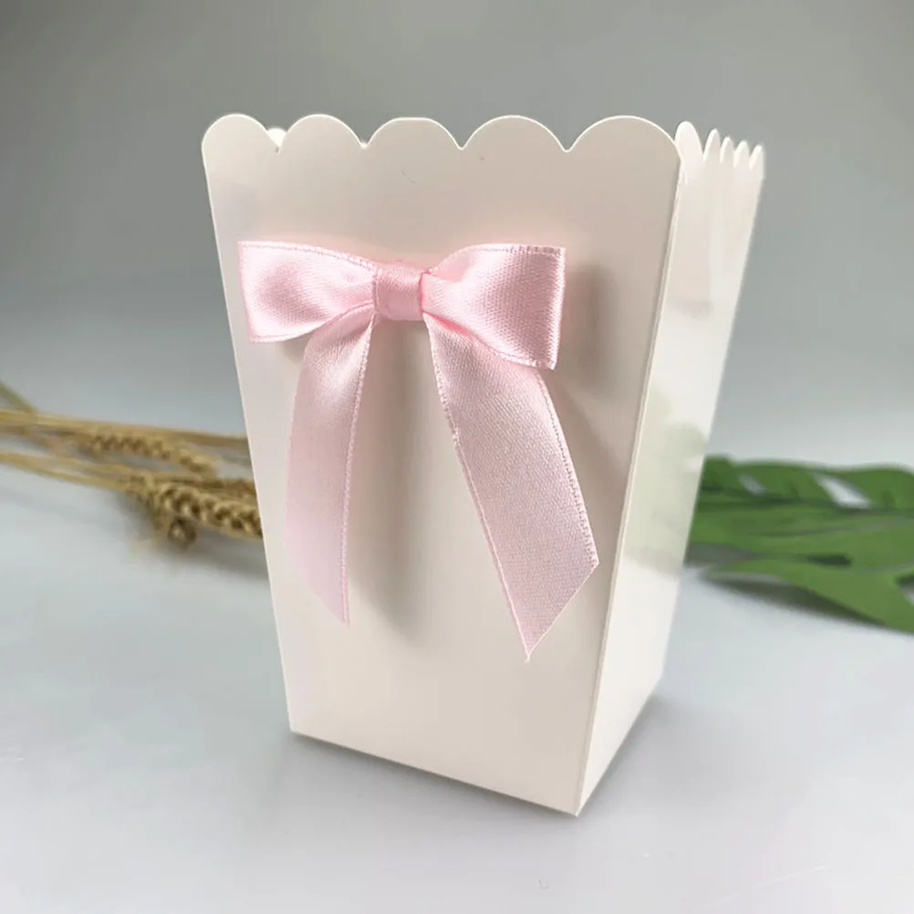 12pcs Pink Bow Popcorn Box Par - Baby Food Plan 评论和价格