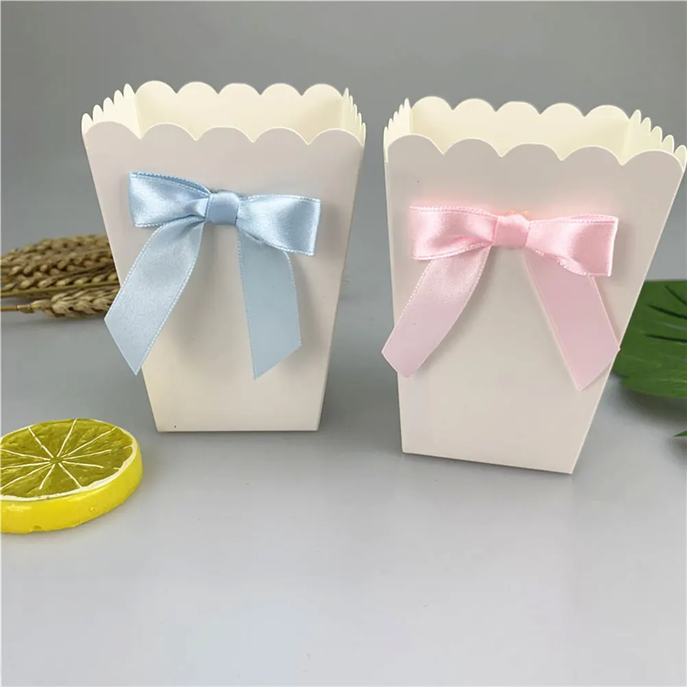 12pcs Pink Bow Popcorn Box Par - Baby Food Plan 评论和价格