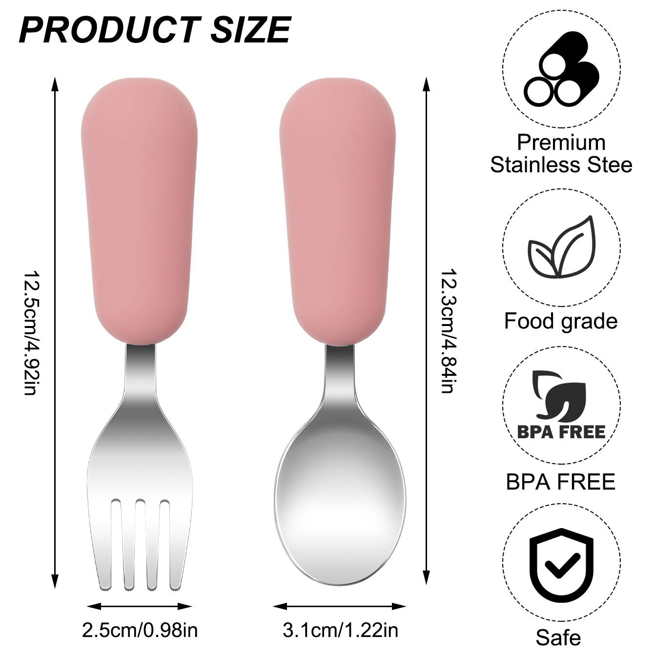 Color Kids 2PCS Stainless Stee - Baby Food Feeder 评论和价格
