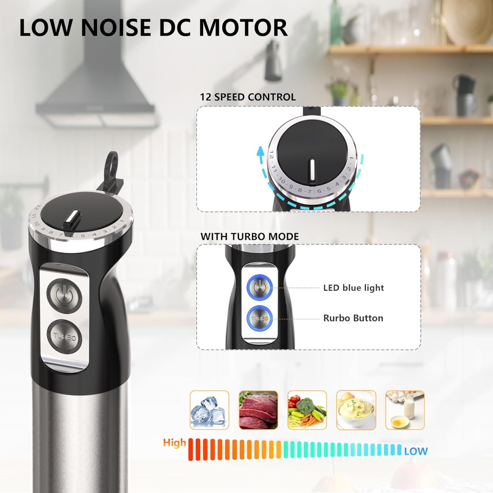 5 in 1 Immersion Blender Handh - Baby Food Hand Blender 评论和价格