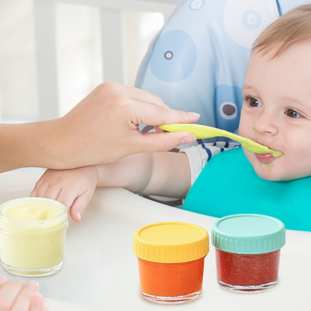 6pcs Glass Baby Food Jar Reusa - Baby Food Glass Jars 评论和价格
