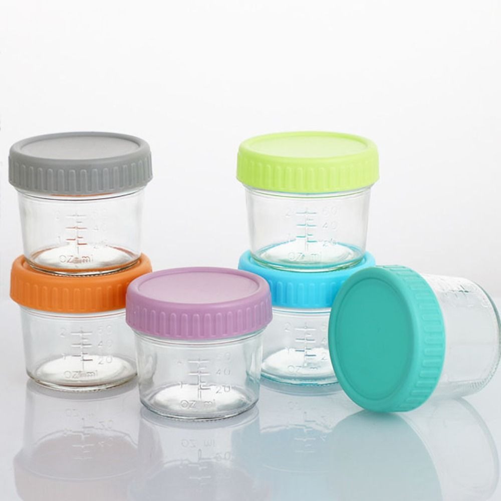 6pcs Glass Baby Food Jar Reusa - Baby Food Glass Jars 评论和价格