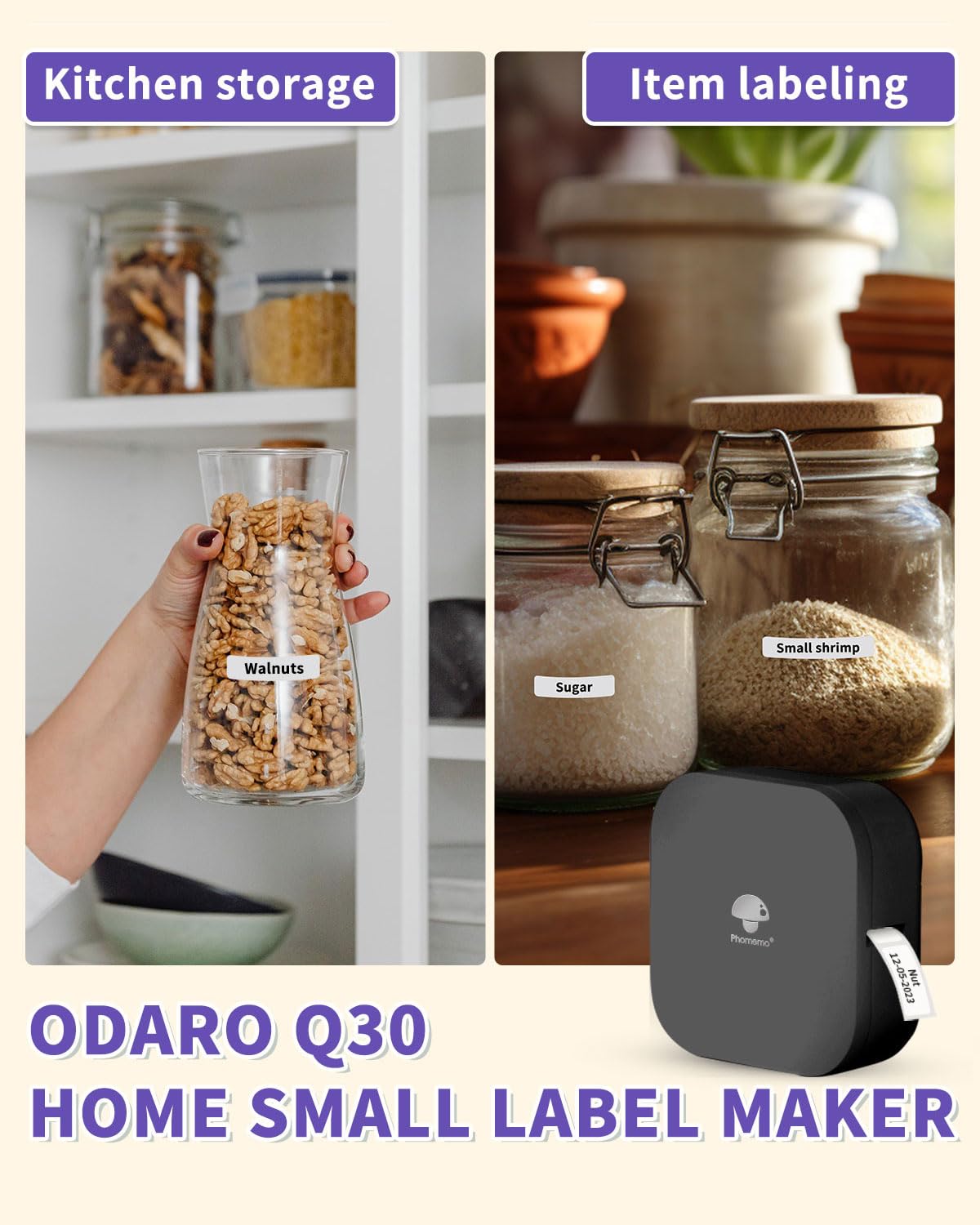Phomemo Q30 Thermal Label Prin - Baby Food Label 评论和价格