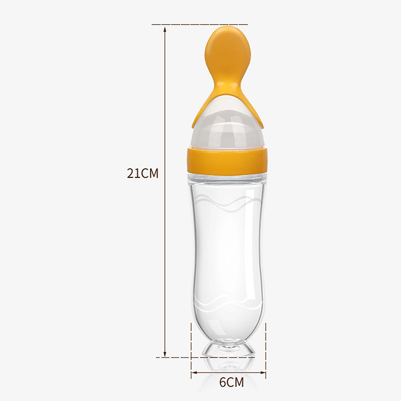 Squeezing Feeding Bottle Silic - Baby Food Feeder 评论和价格