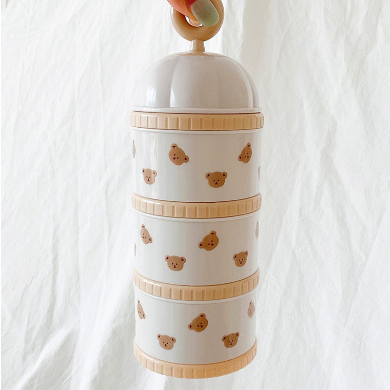 Cute Bear Milk Powder Box Baby - Baby Food Storage 评论和价格