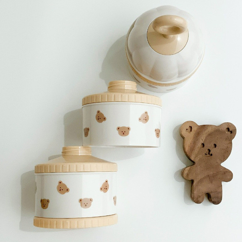 Cute Bear Milk Powder Box Baby - Baby Food Storage 评论和价格