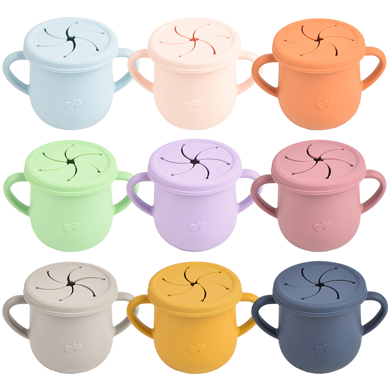 Baby Silicone Feeding Cups Por - Snack Cup Toddler 评论和价格
