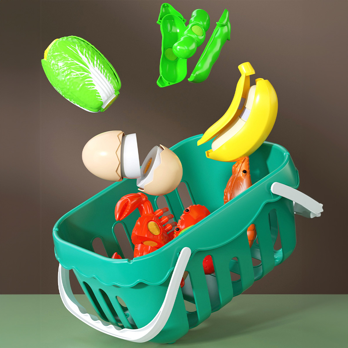 Cutting Play Food Toys Kitchen - Baby Food Ingredients 评论和价格
