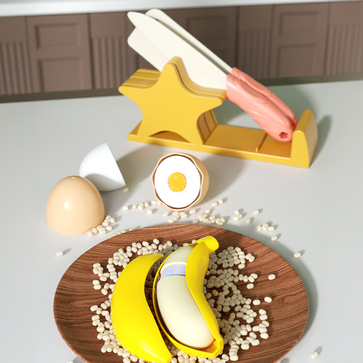 Cutting Play Food Toys Kitchen - Baby Food Ingredients 评论和价格