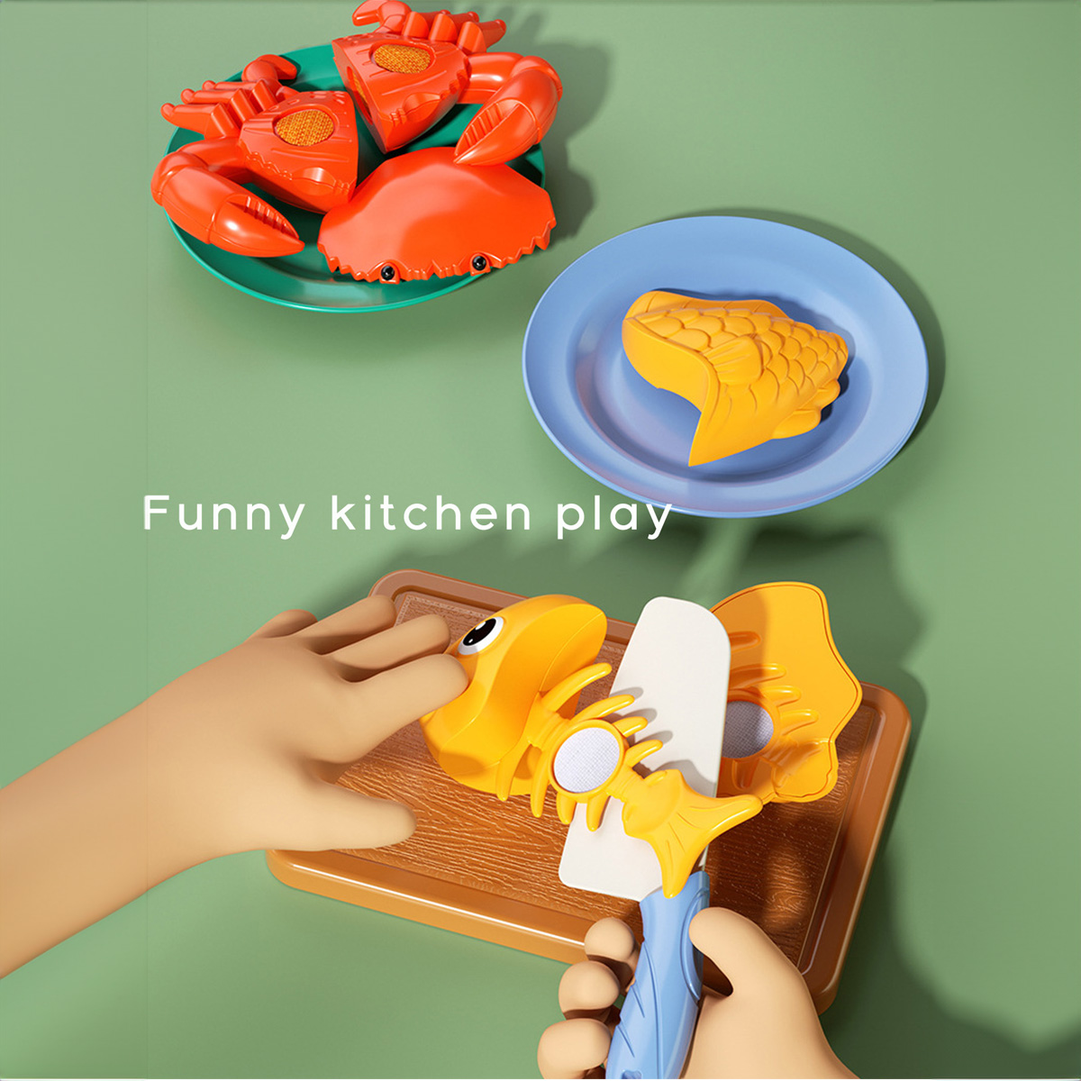 Cutting Play Food Toys Kitchen - Baby Food Ingredients 评论和价格
