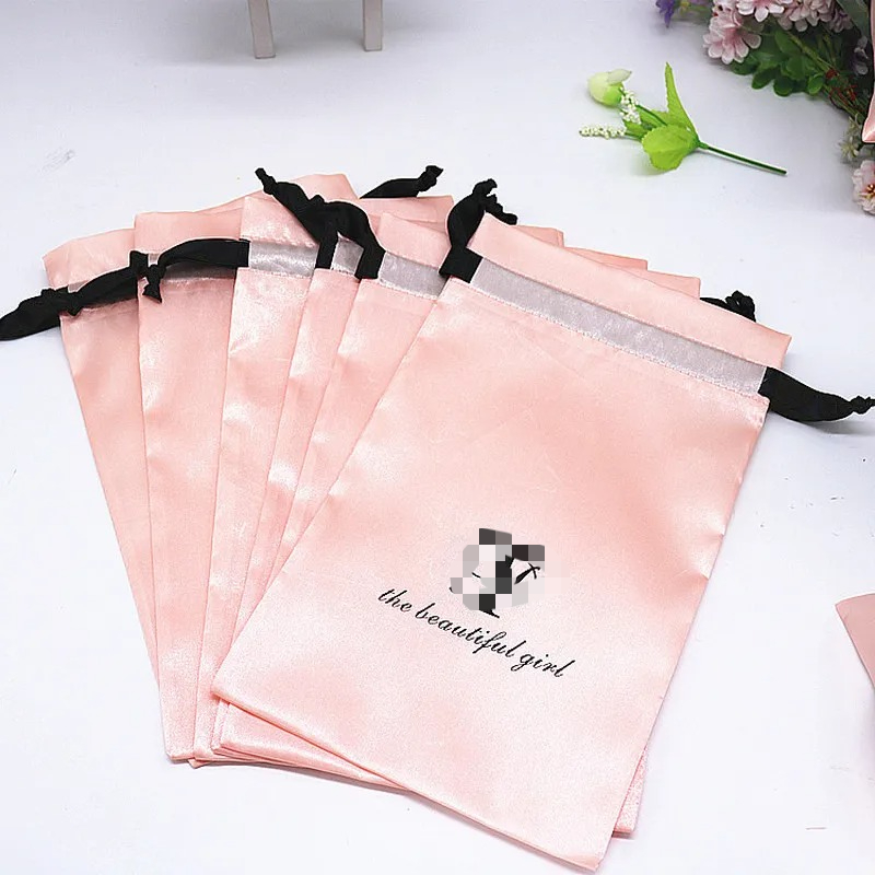20PCS Baby Pink Silk Satin Pou - Baby Food Bag 评论和价格