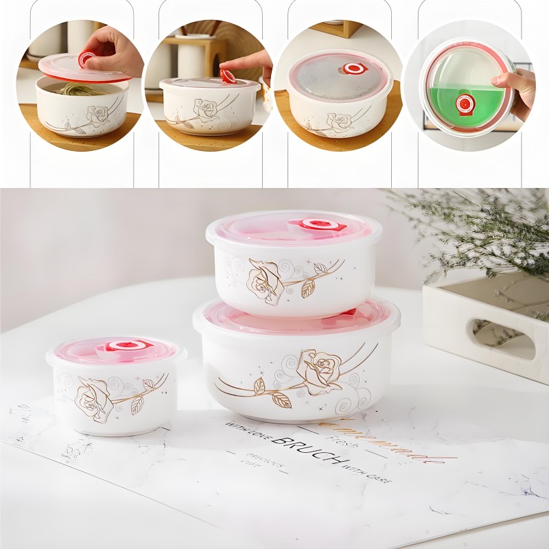 Three-piece set, fine bone chi - Baby Food Storage 评论和价格