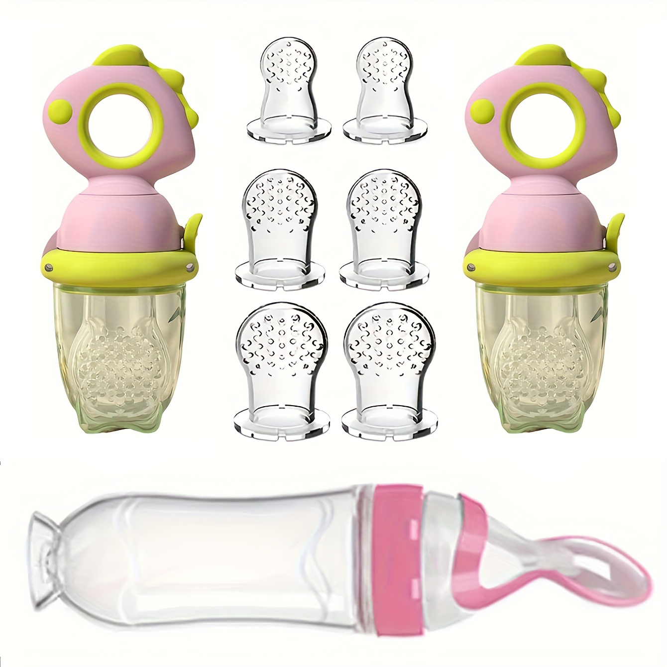 9pcs Baby Feeding Set: Include - Baby Food Feeder 评论和价格