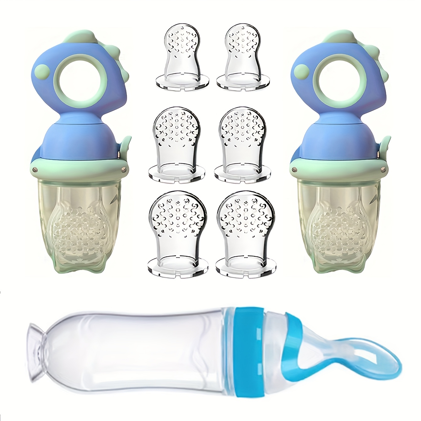 9pcs Baby Feeding Set: Include - Baby Food Feeder 评论和价格