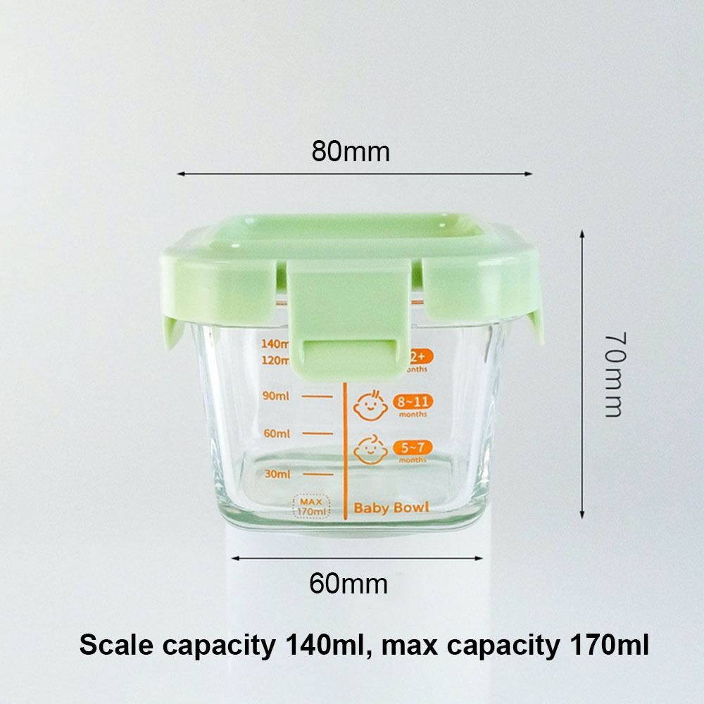 New 170ml Food Storage Box Fro - Baby Food Glass Jars 评论和价格