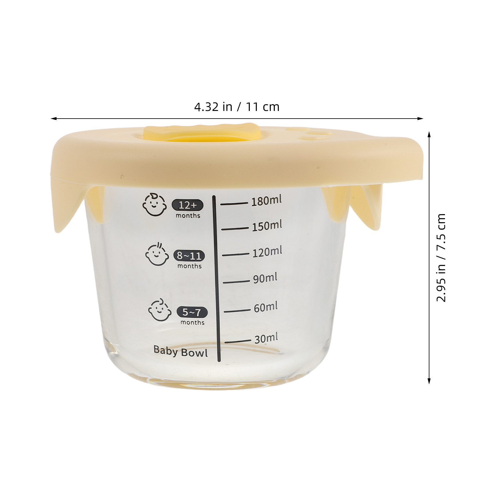 2Pcs Baby Food Storage Bowls G - Baby Food Glass Jars 评论和价格