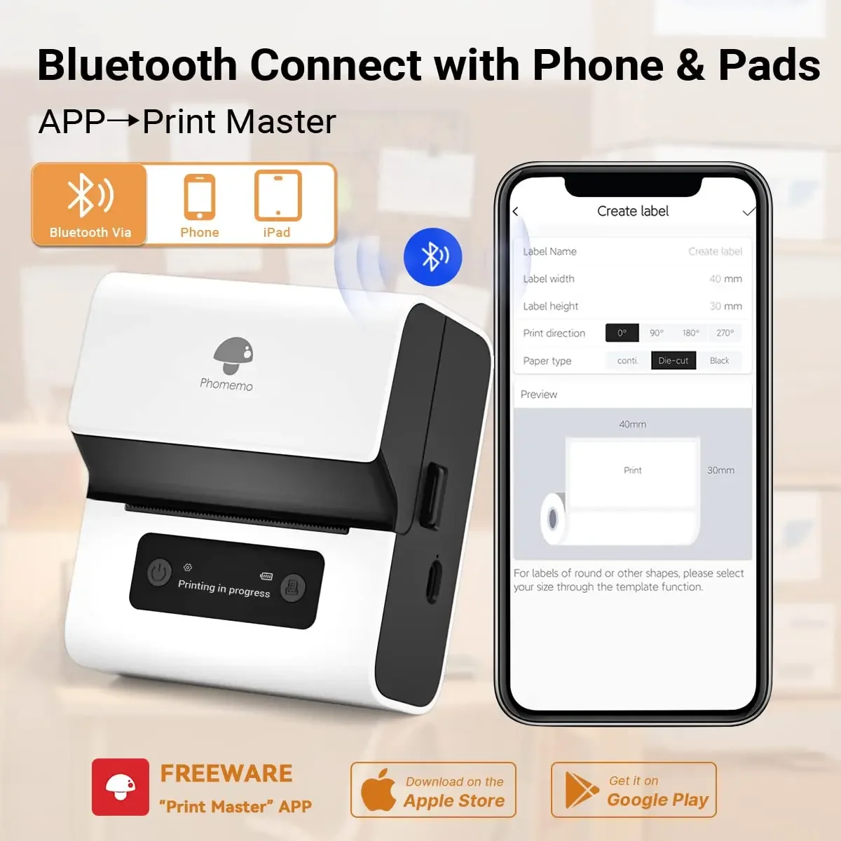 Phomemo M221 Portable Printer  - Baby Food Label 评论和价格