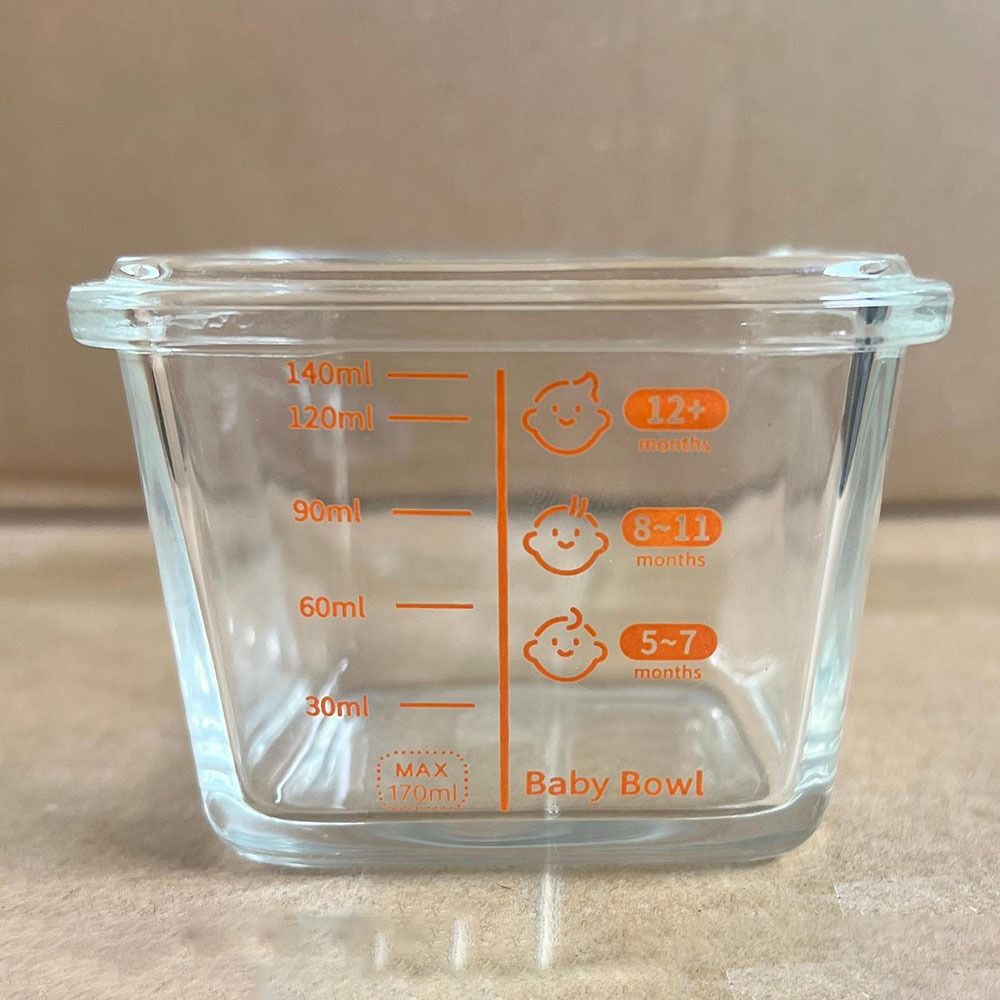 Simple 170ml Food Storage Box  - Baby Food Glass Jars 评论和价格