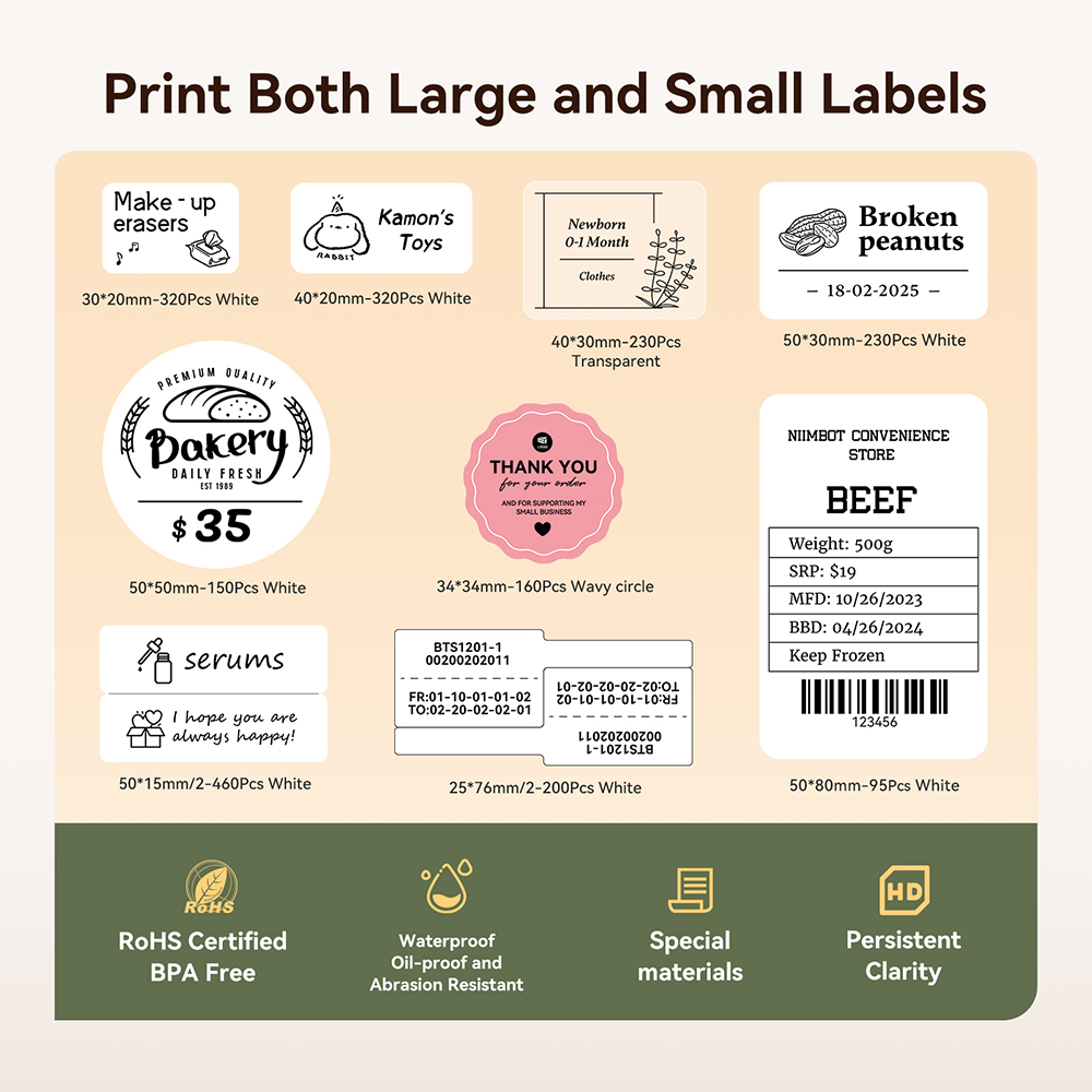 NIIMBOT B21/B1 Portable Therma - Baby Food Label 评论和价格