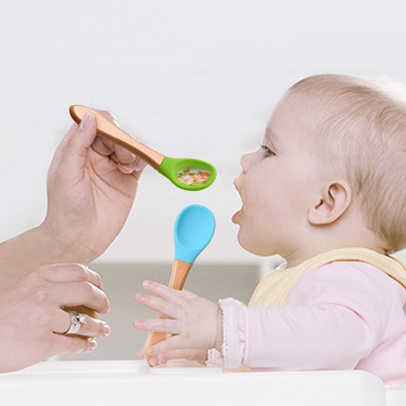2Pcs/Set Baby Silicone Spoon F - Baby Food Feeder 评论和价格