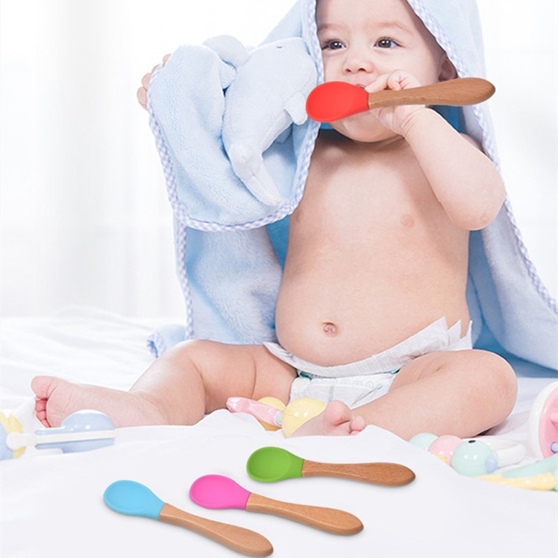 2Pcs/Set Baby Silicone Spoon F - Baby Food Feeder 评论和价格