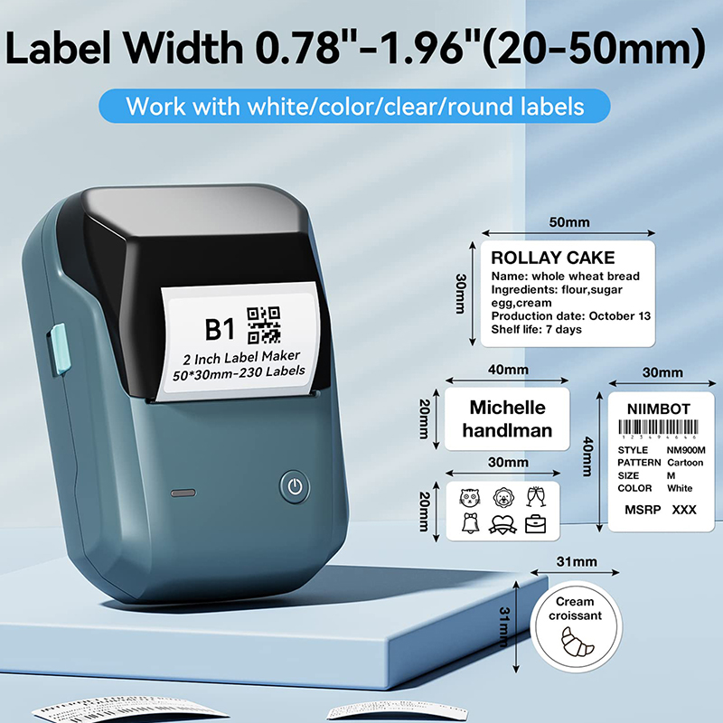 Mini Label Thermal Printer Nii - Baby Food Label 评论和价格