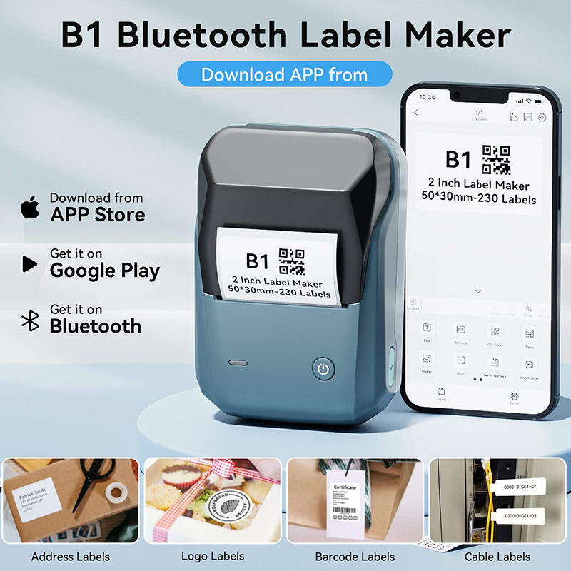 Mini Label Thermal Printer Nii - Baby Food Label 评论和价格