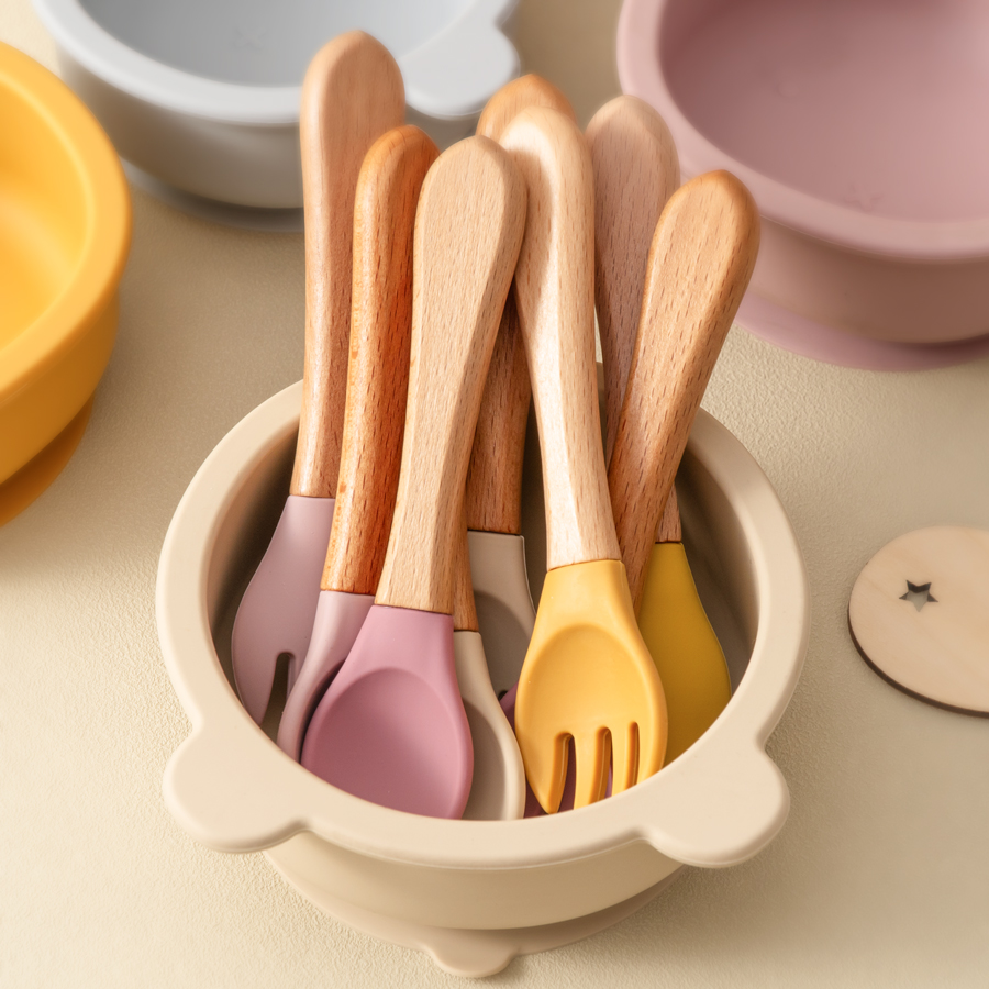 2PCS Baby Learning Spoons Uten - Baby Food Feeder 评论和价格