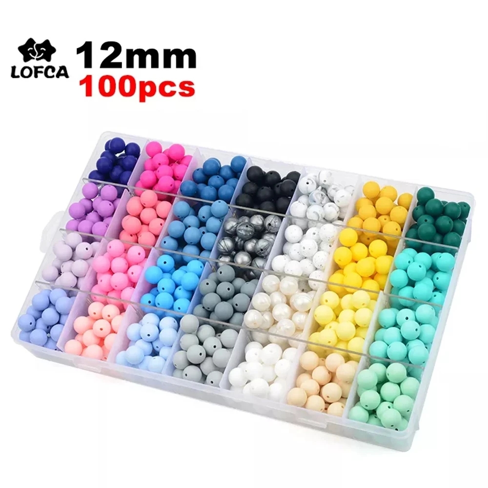 LOFCA 12mm 100pcs Silicone Bea - Baby Food Ingredients 评论和价格